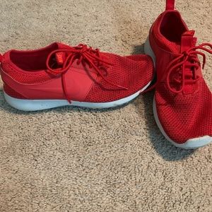 Red Nike sneakers